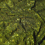 Olive Rhinestone Mesh Midi Dress