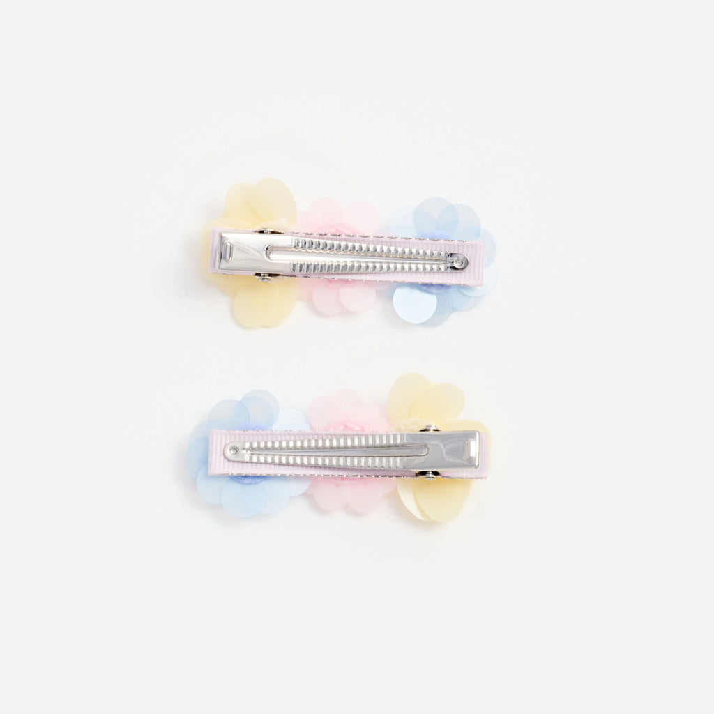 Multi Flower Sequin Hairclips