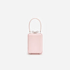 Pink Satin Floral Beaded Micro Bag