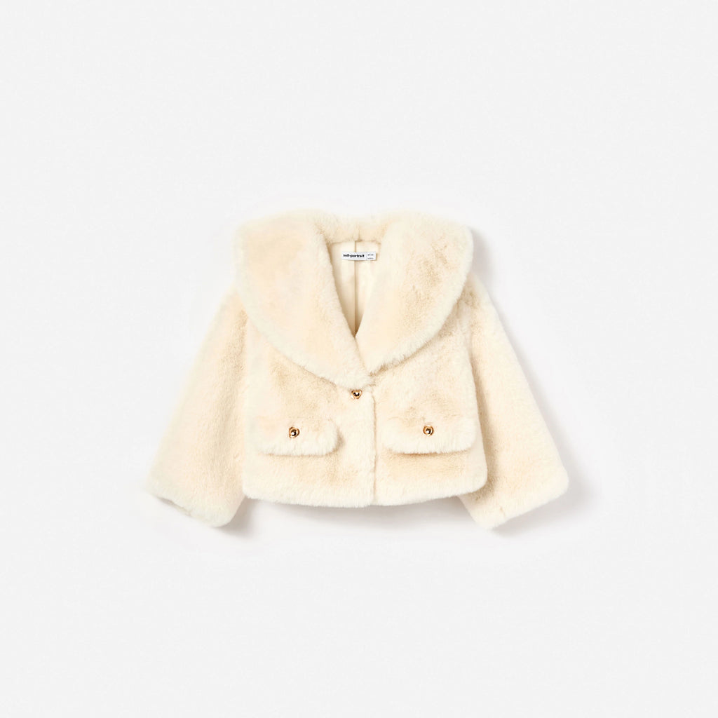 Cream Faux Fur Jacket
