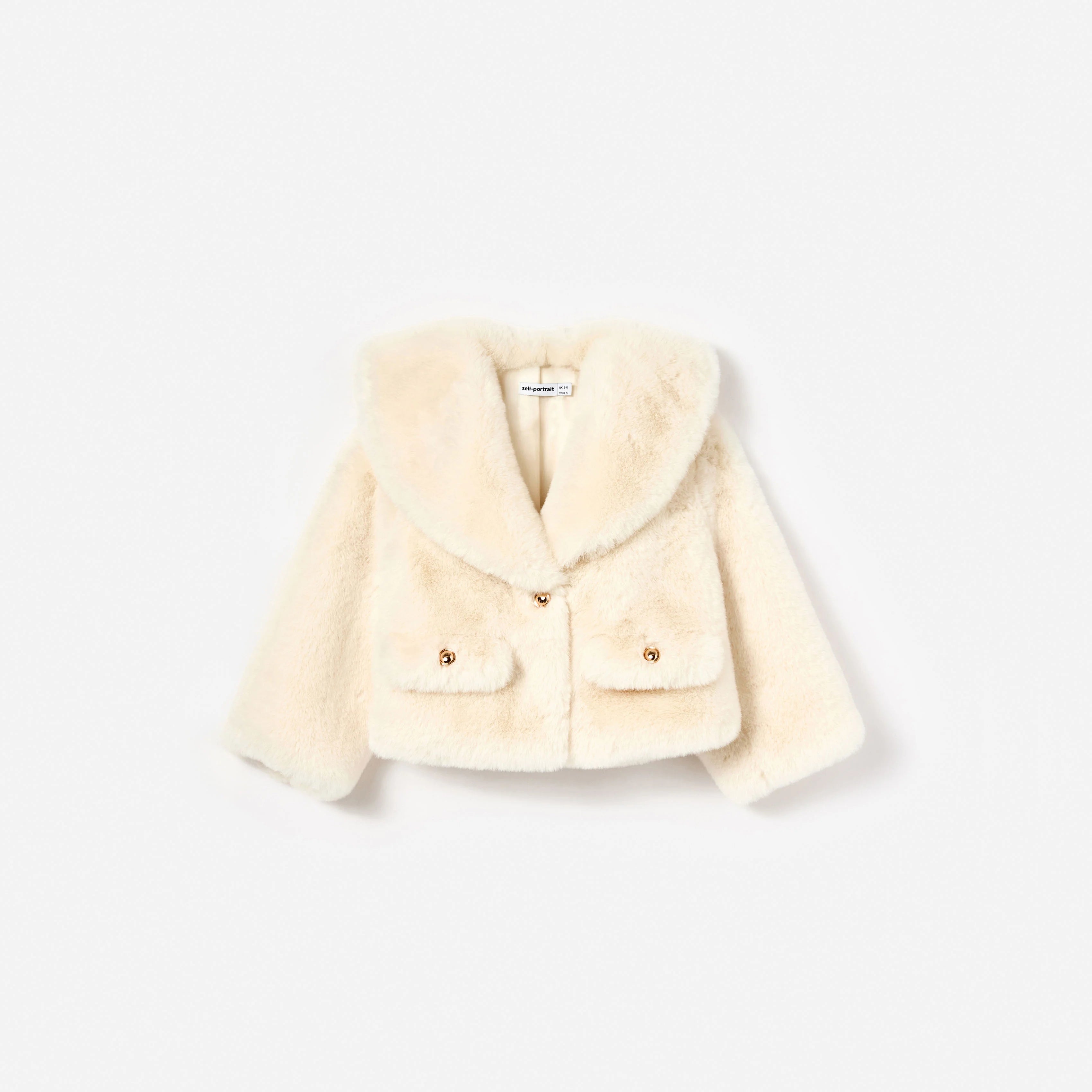 Cream Faux Fur Jacket
