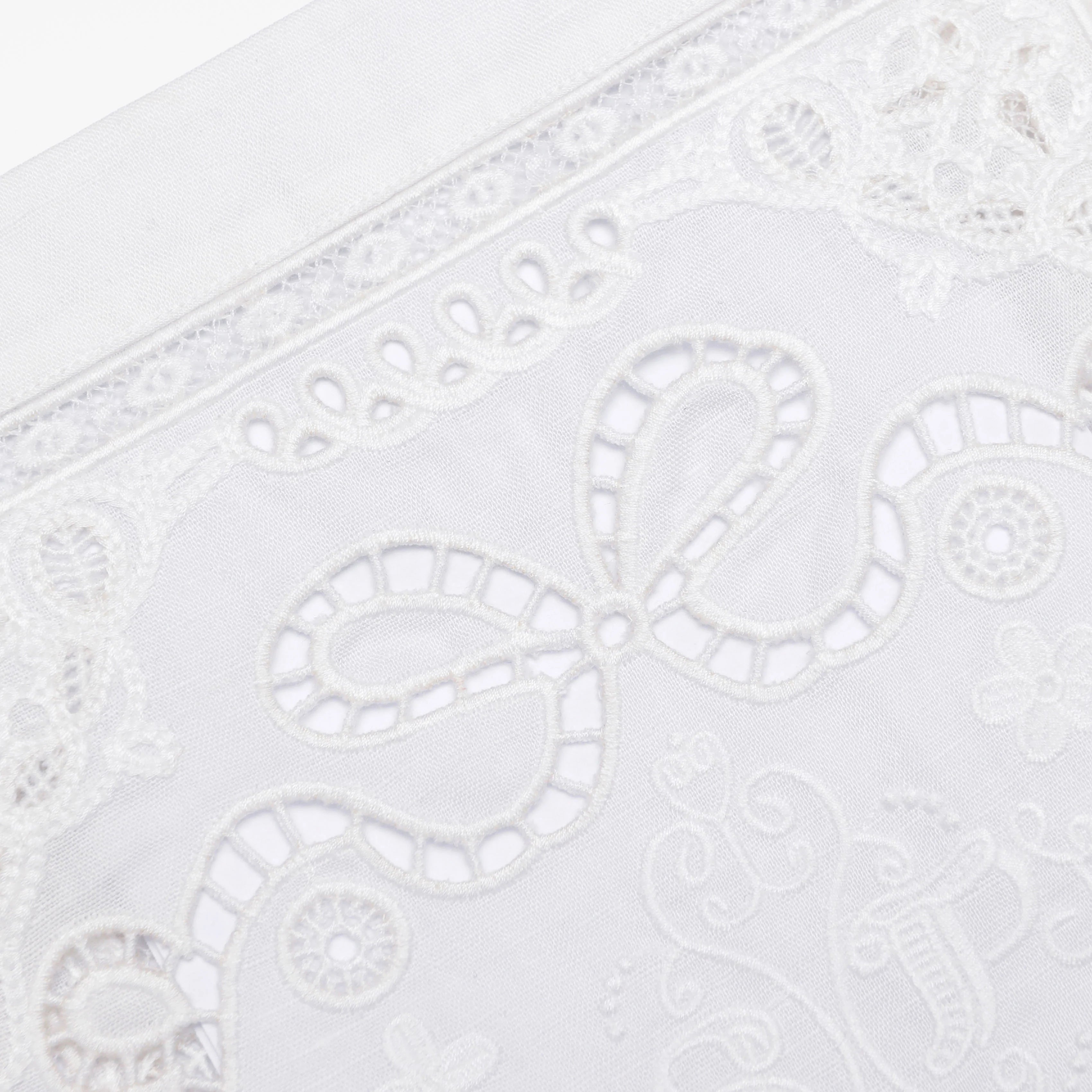 White Embroidered Mini Dress