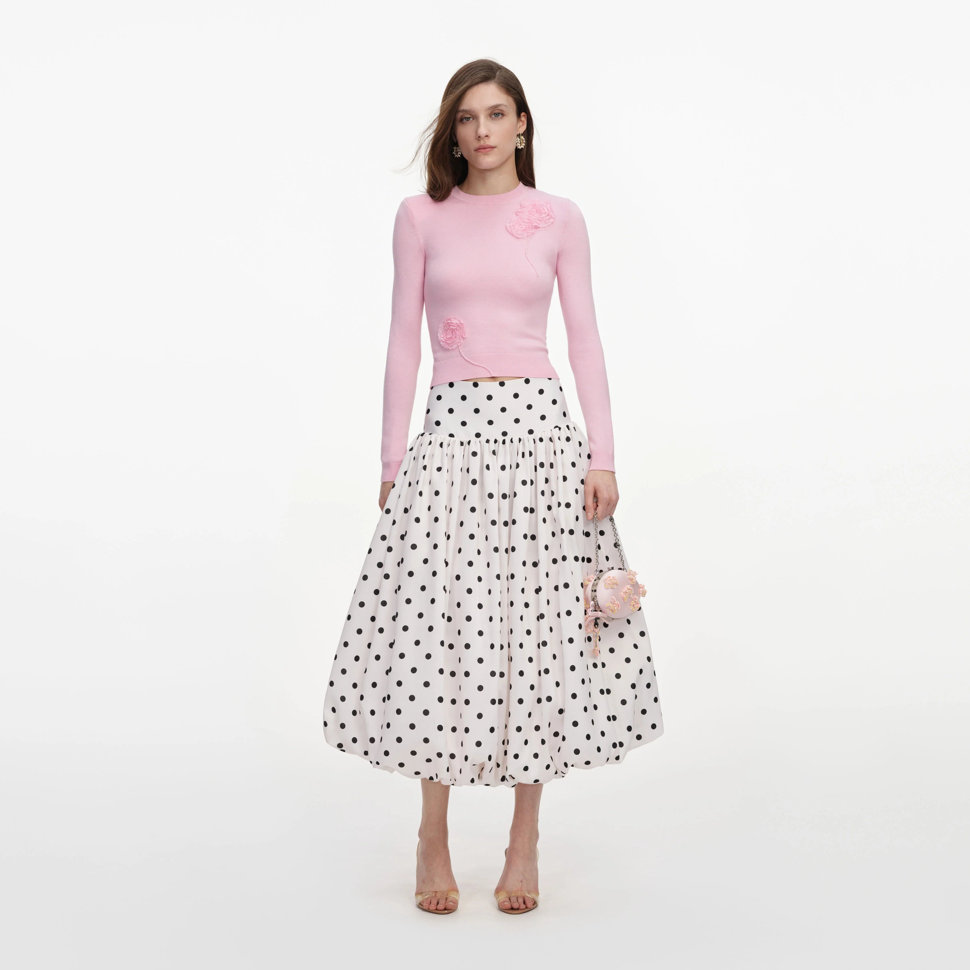 Pink Flower Knit Jumper