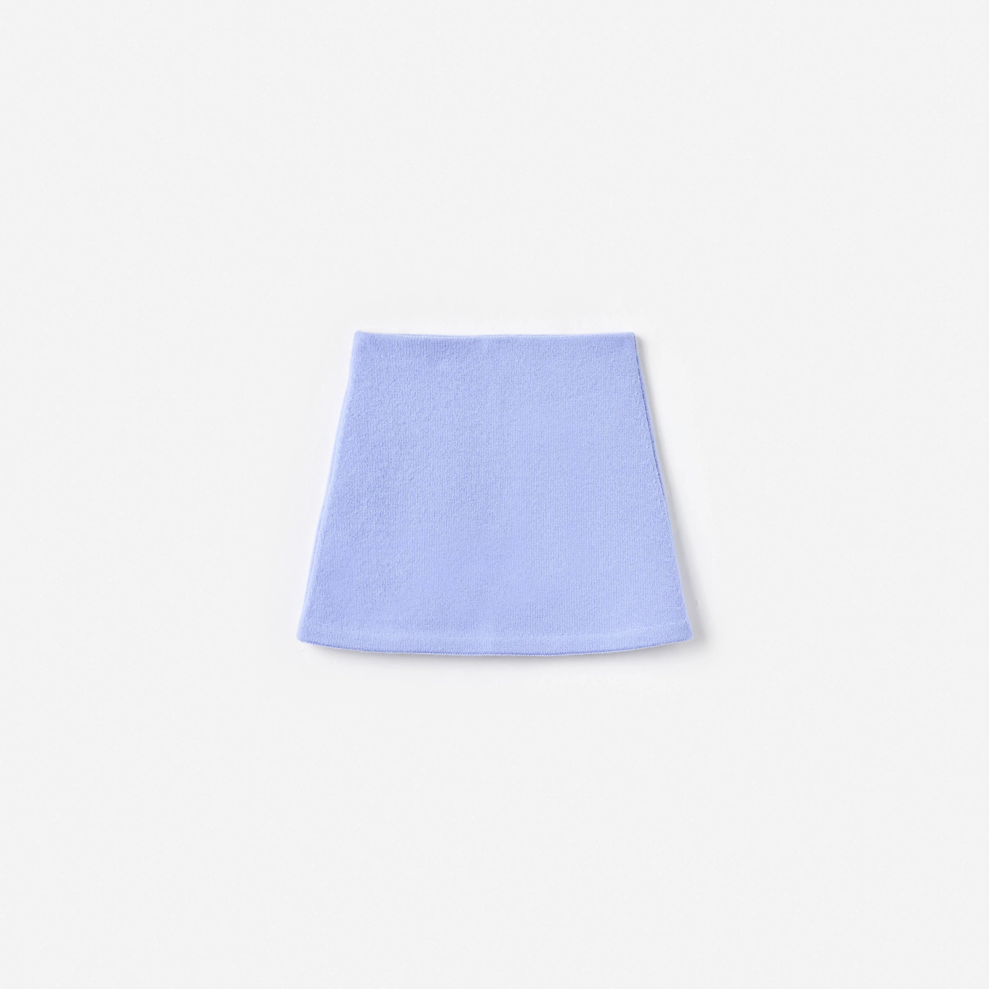 Blue Floral Knit Skirt