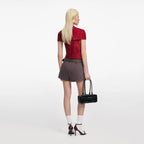 Red Fil Coupe Cut Out Top