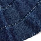 Flared Denim Mini Skirt