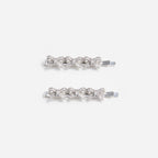 Crystal Bow Hair Slides