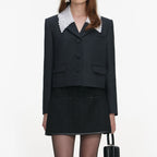 Grey Wool Collared Jacket